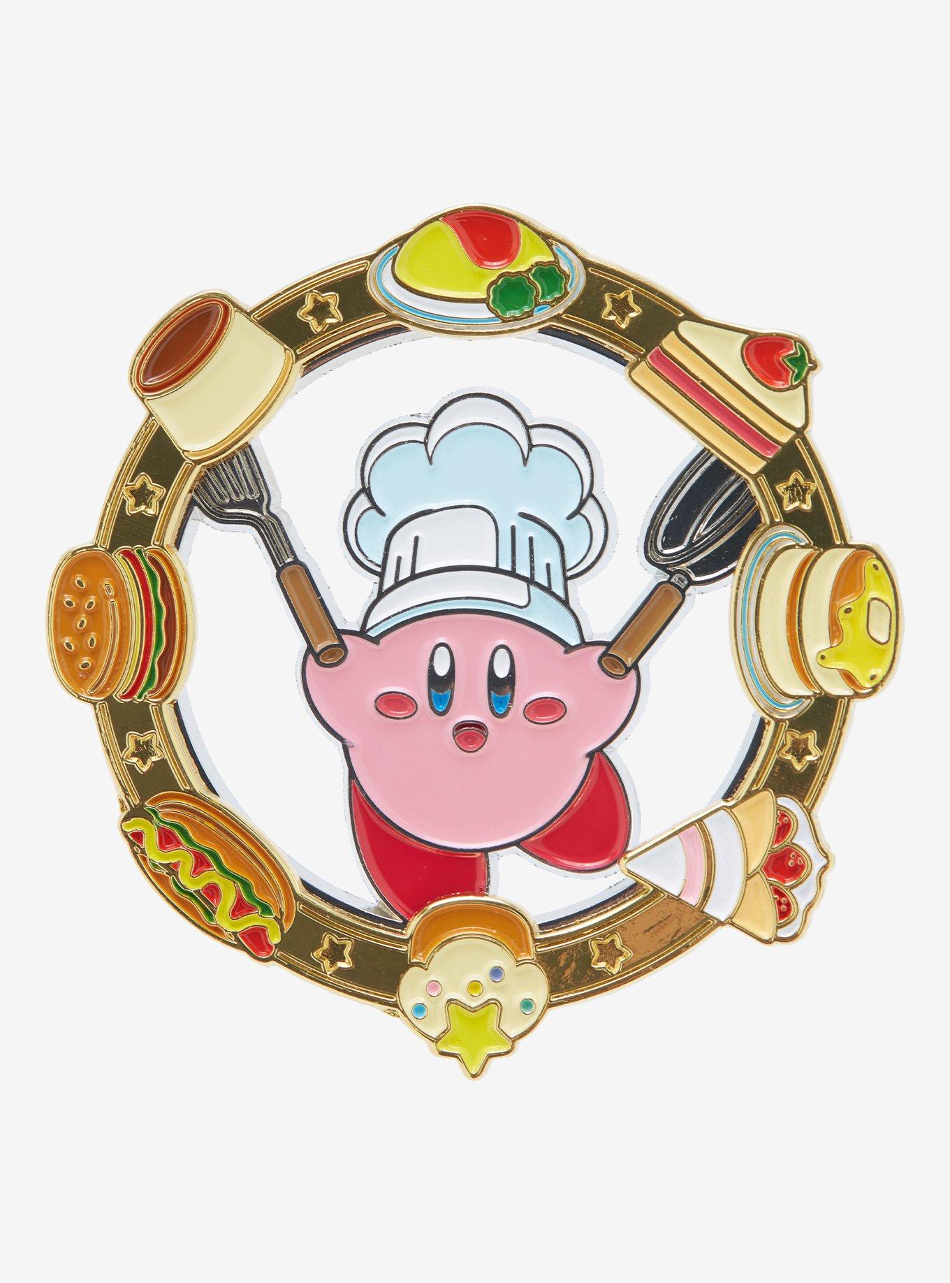 Nintendo Kirby Chef Food Spin Enamel Pin BoxLunch Exclusive BoxLunch