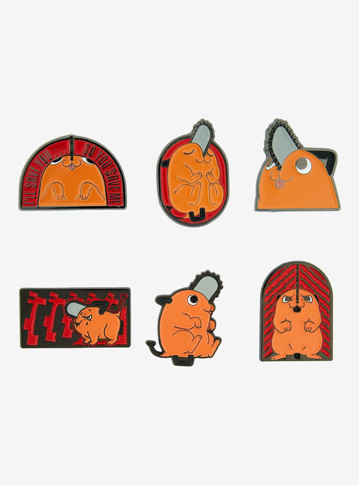 Chainsaw Man Pochita Blind Box Enamel Pin, , hi-res