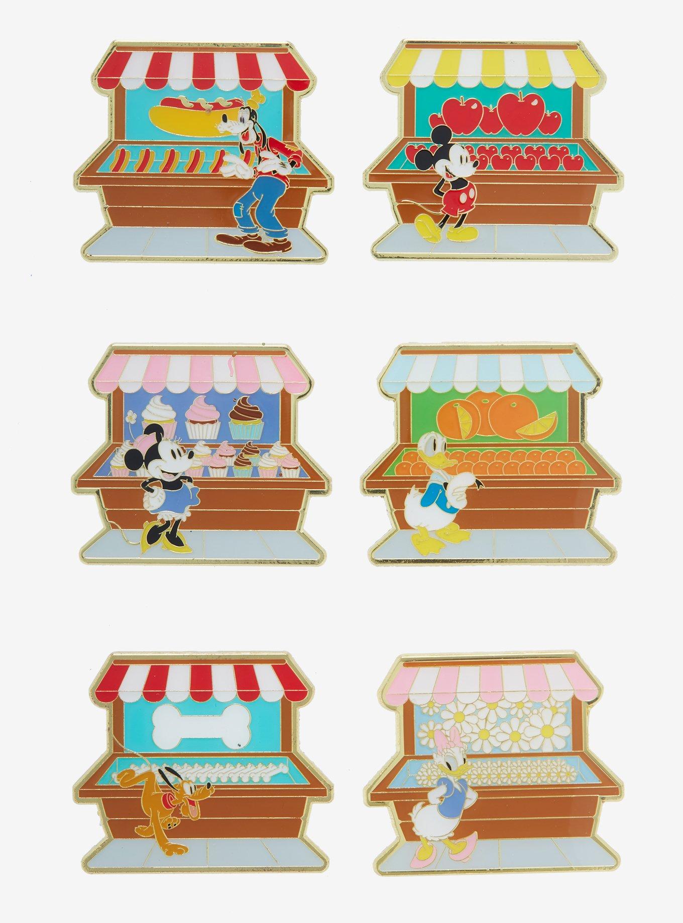Loungefly Disney Mickey Mouse & Friends Market Booth Blind Box Enamel Pin - BoxLunch Exclusive, , hi-res