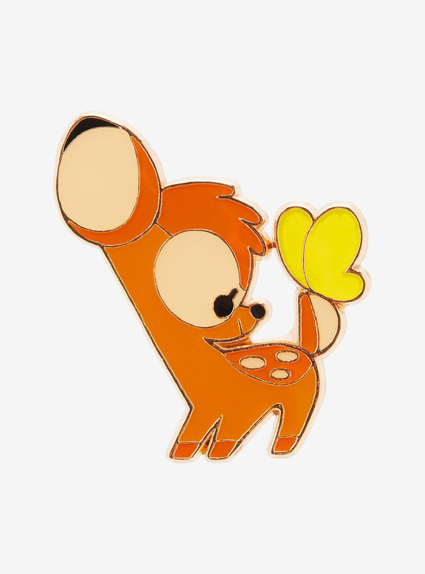 Loungefly Disney Bambi & Butterfly Enamel Pin - BoxLunch Exclusive , , hi-res