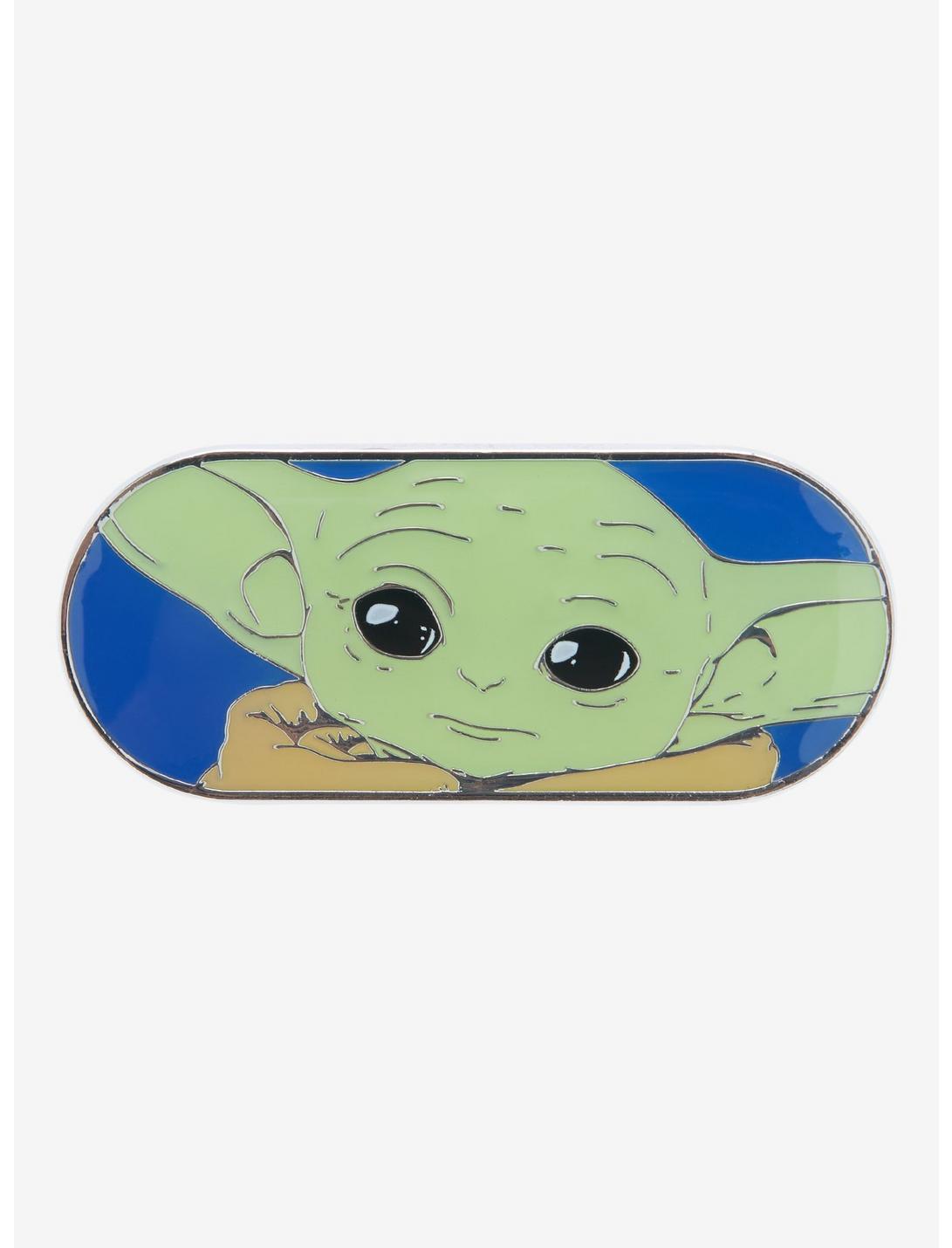 Loungefly Star Wars The Mandalorian Grogu Oval Enamel Pin - BoxLunch Exclusive, , hi-res