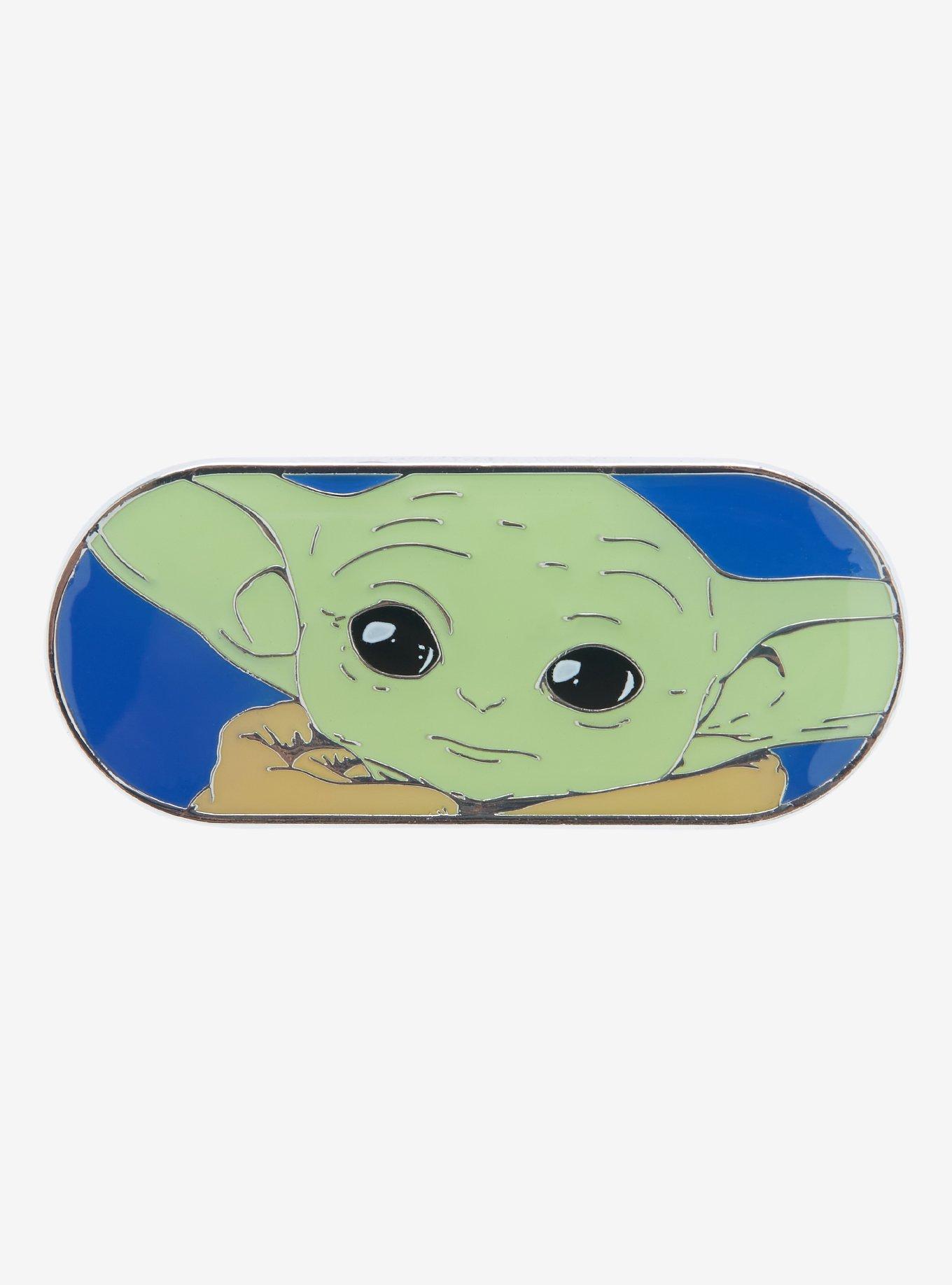 Loungefly Star Wars The Mandalorian Grogu Oval Enamel Pin - BoxLunch Exclusive, , hi-res