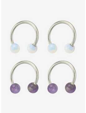 Steel Opal Circular Barbells 4 Pack, , hi-res