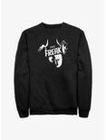 Stranger Things Eddie Munson The Freak Sweatshirt, BLACK, hi-res