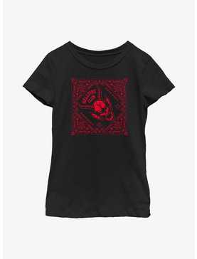 Stranger Things Hellfire Club Paisley Pattern Youth Girls T-Shirt, , hi-res