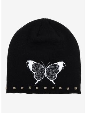 Butterfly Skeleton Studded Beanie, , hi-res