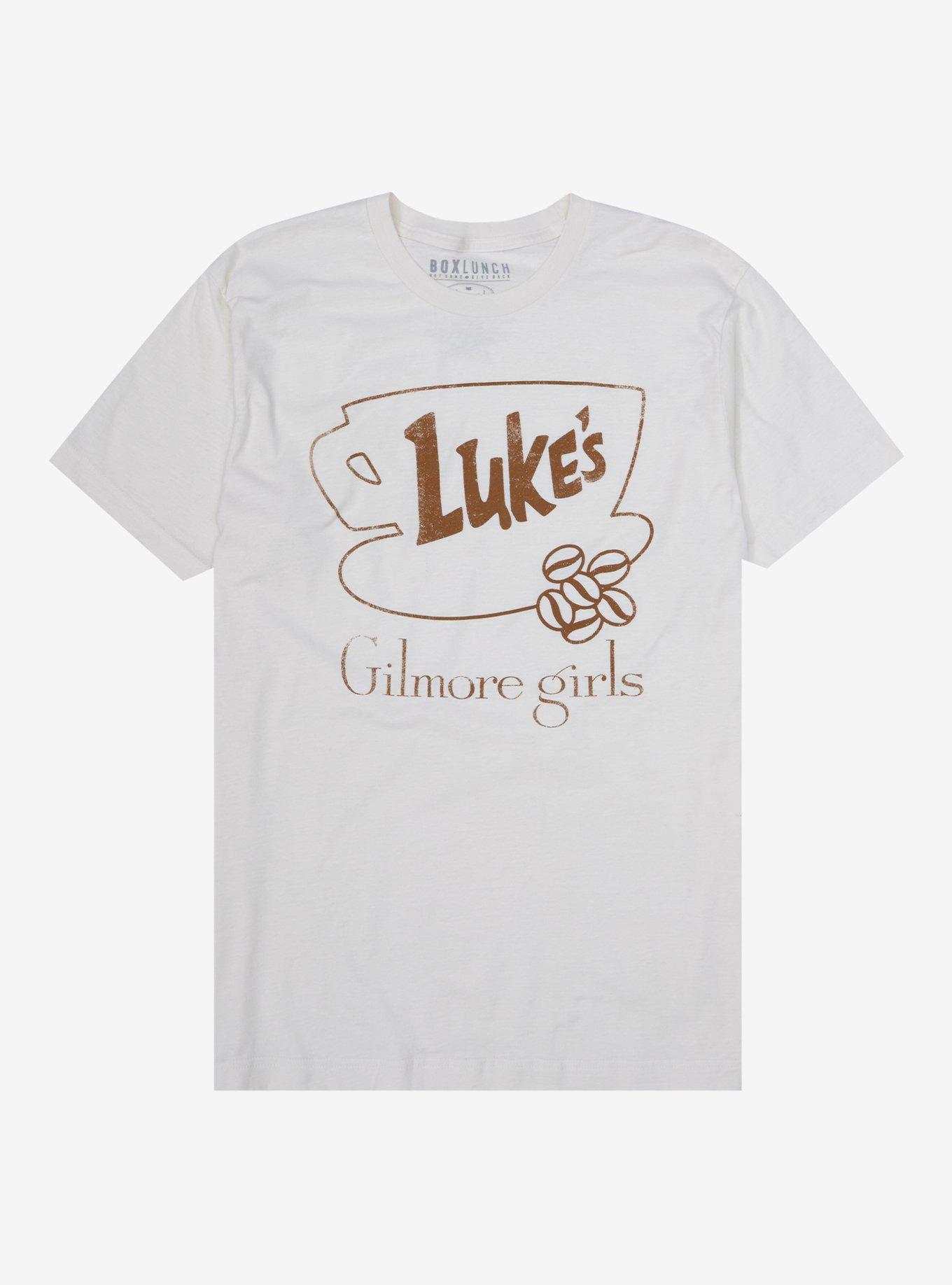 Gilmore Girls Luke's Diner Outline T-Shirt - BoxLunch Exclusive, OFF WHITE, hi-res