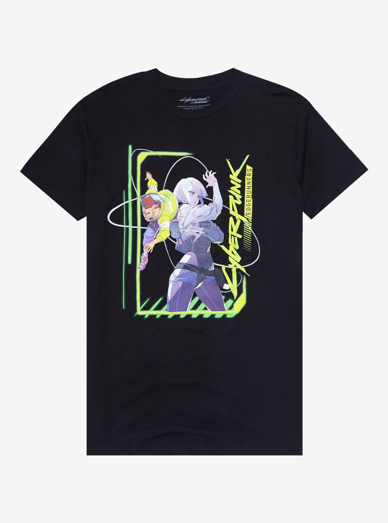 Cyberpunk: Edgerunners David & Lucy T-Shirt, BLACK, hi-res