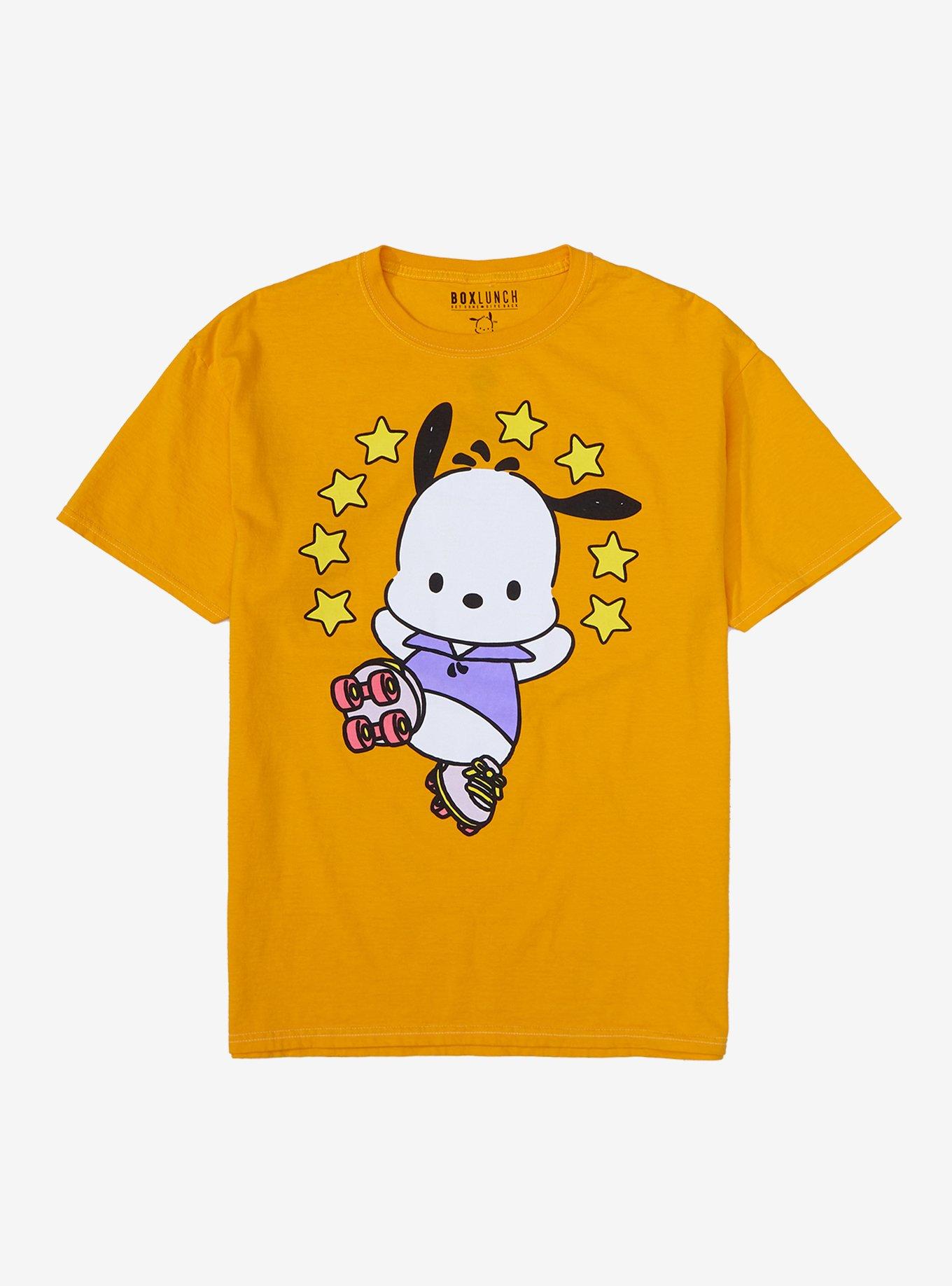 Sanrio Pochacco Roller Skating T-Shirt - BoxLunch Exclusive, ORANGE, hi-res