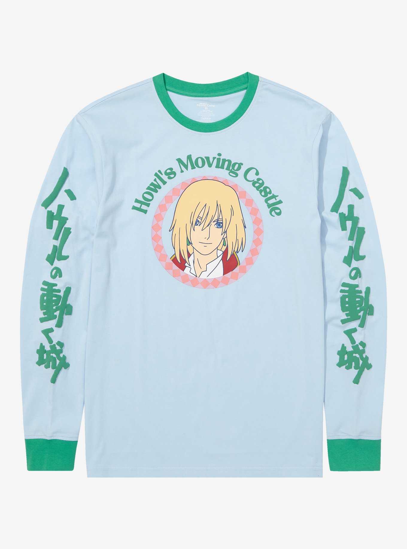 Studio Ghibli Howl's Moving Castle Circular Howl Portrait Long Sleeve T-Shirt - BoxLunch Exclusive, , hi-res