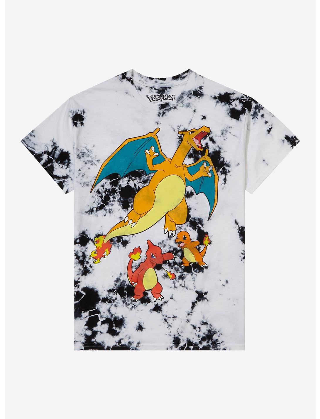 Pokemon Charmander Evolution Tie-Dye T-Shirt, MULTI, hi-res