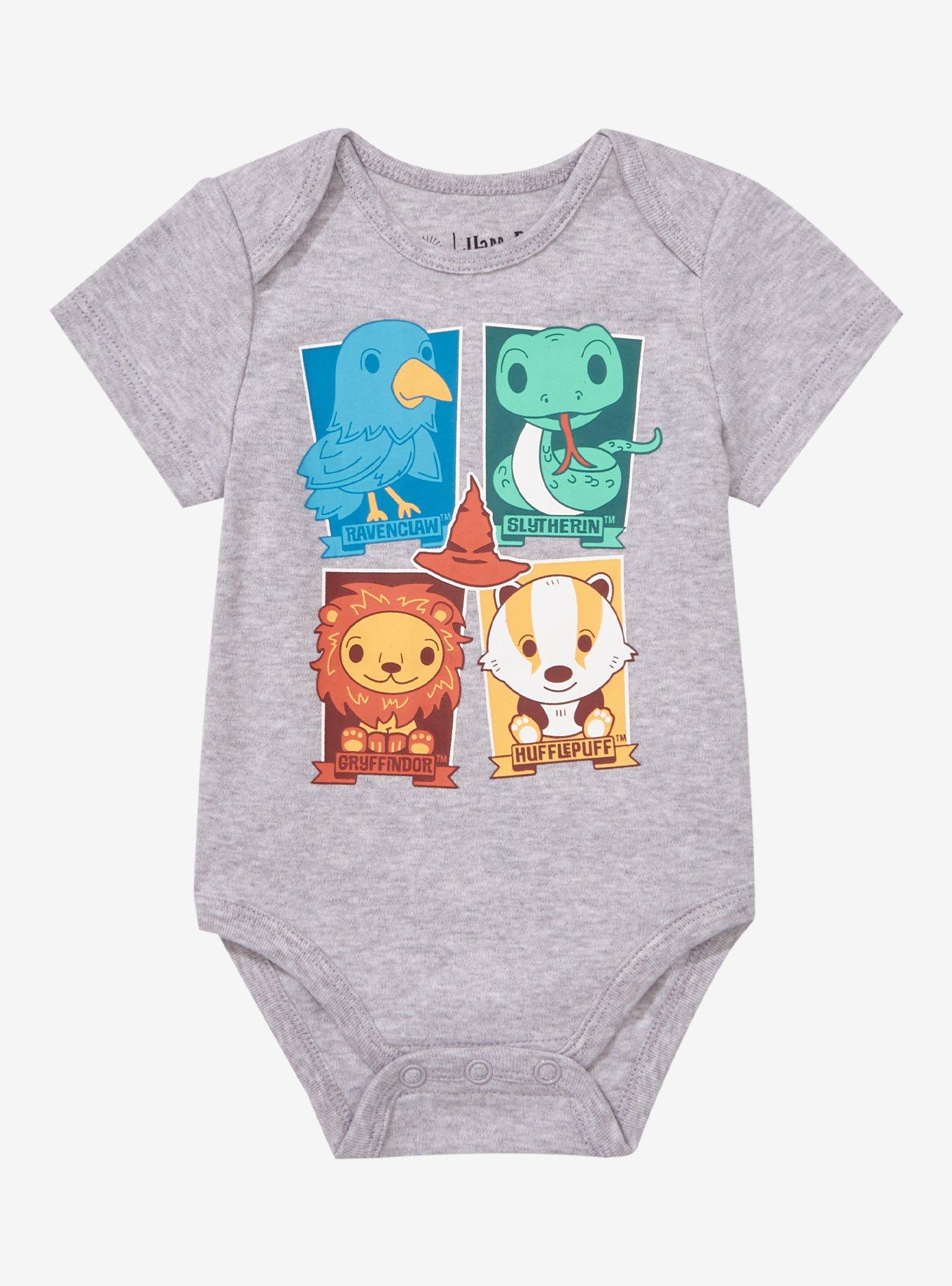 Harry Potter Hogwarts House Mascots Infant One-Piece - BoxLunch Exclusive, , hi-res