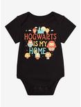 Harry Potter Hogwarts Is My Home Infant One-Piece - BoxLunch Exclusive, BLACK, hi-res