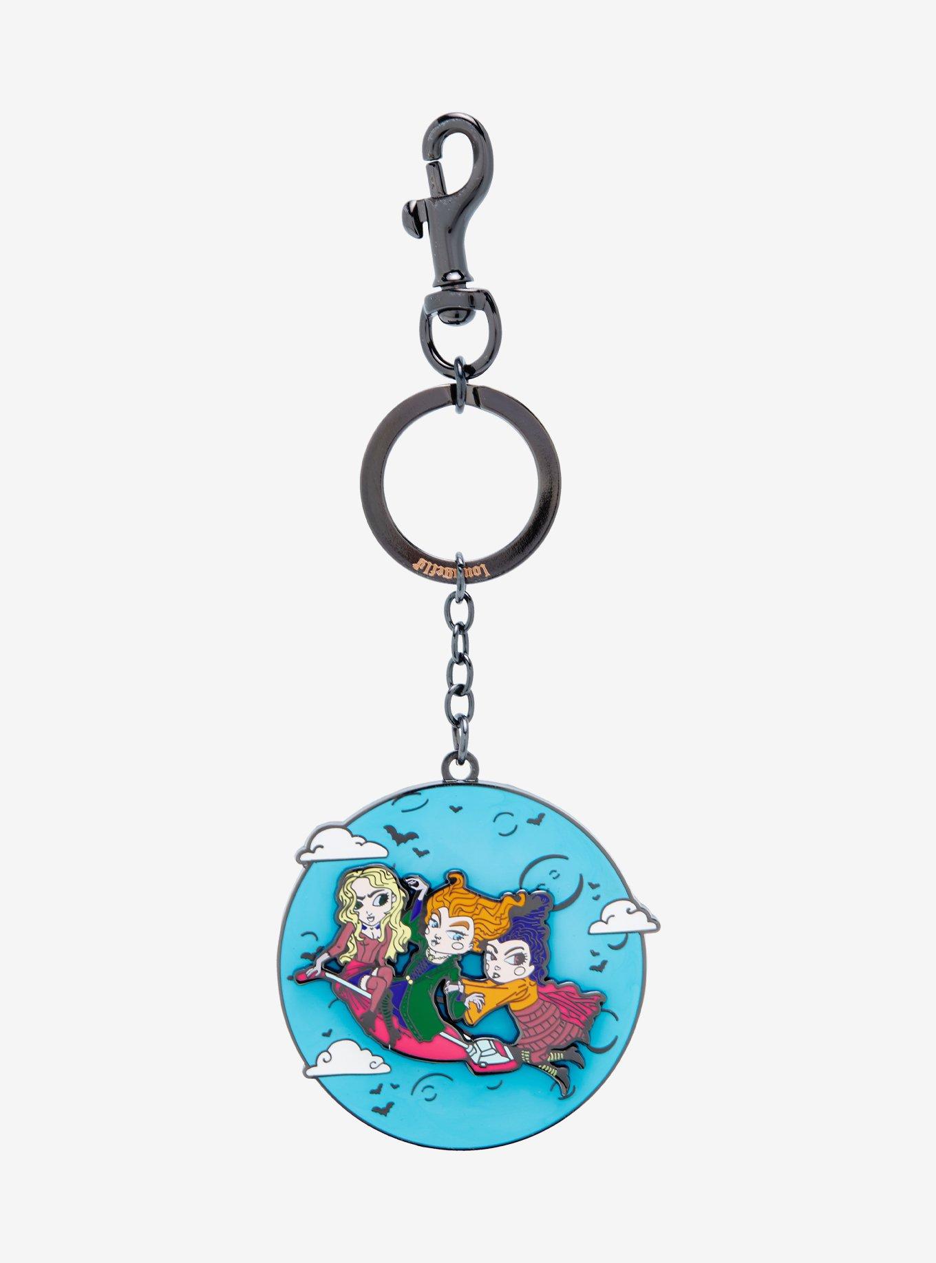 Loungefly Hocus Pocus Sanderson Sisters Sliding Enamel Key Chain, , hi-res