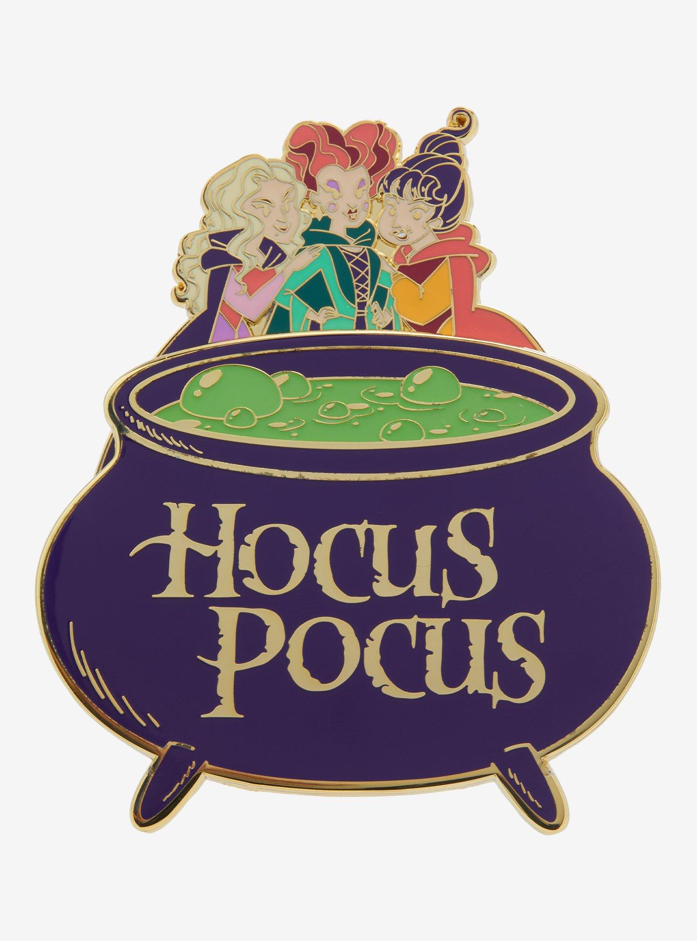 Loungefly Disney Hocus Pocus Cauldron Glow-In-The-Dark Enamel Pin, , hi-res
