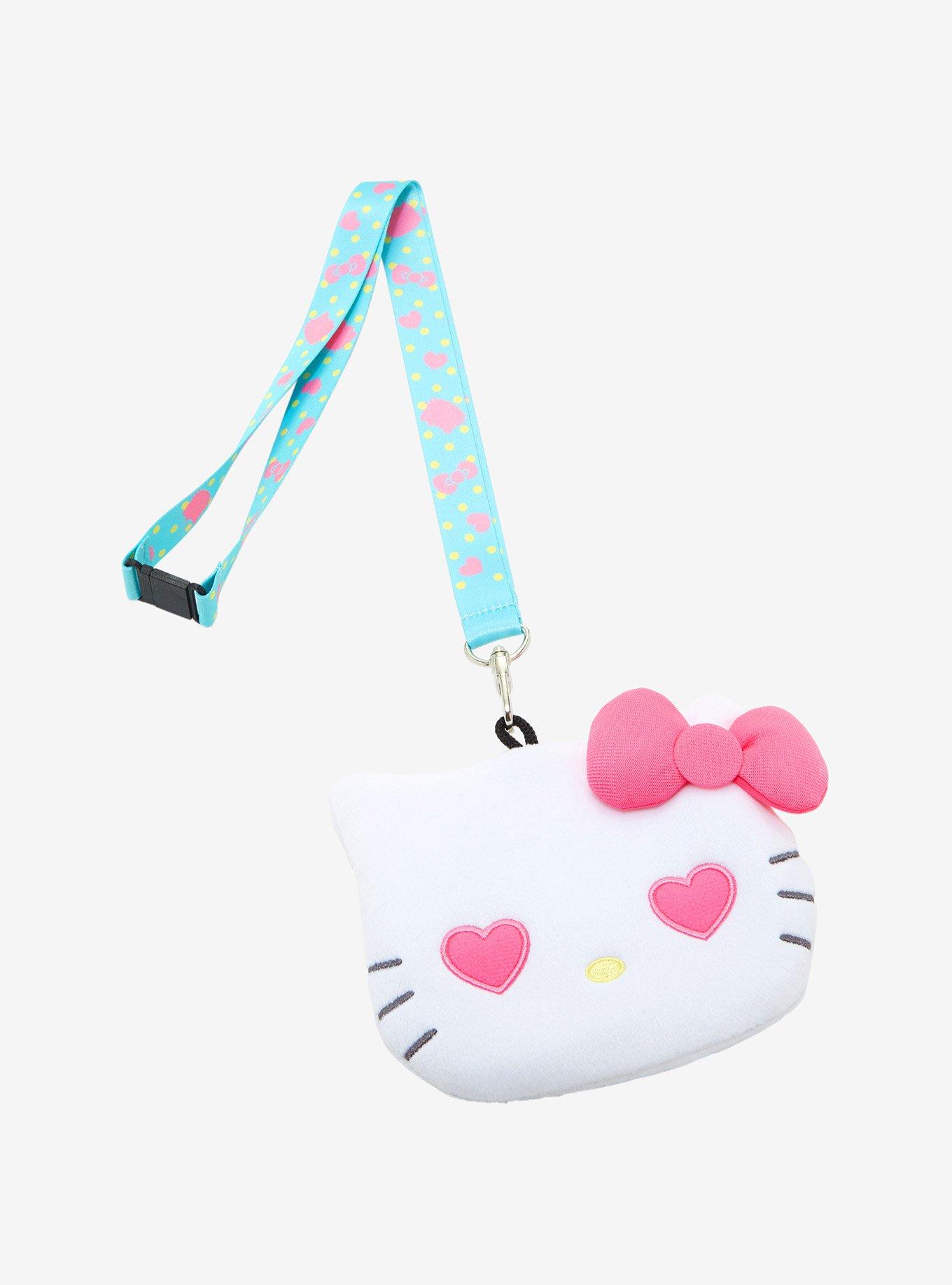 Hello Kitty Heart Eyes Plush Lanyard, , hi-res