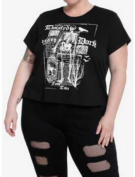 Thorn & Fable Skeleton Dark Story Girls Crop T-Shirt Plus Size, , hi-res