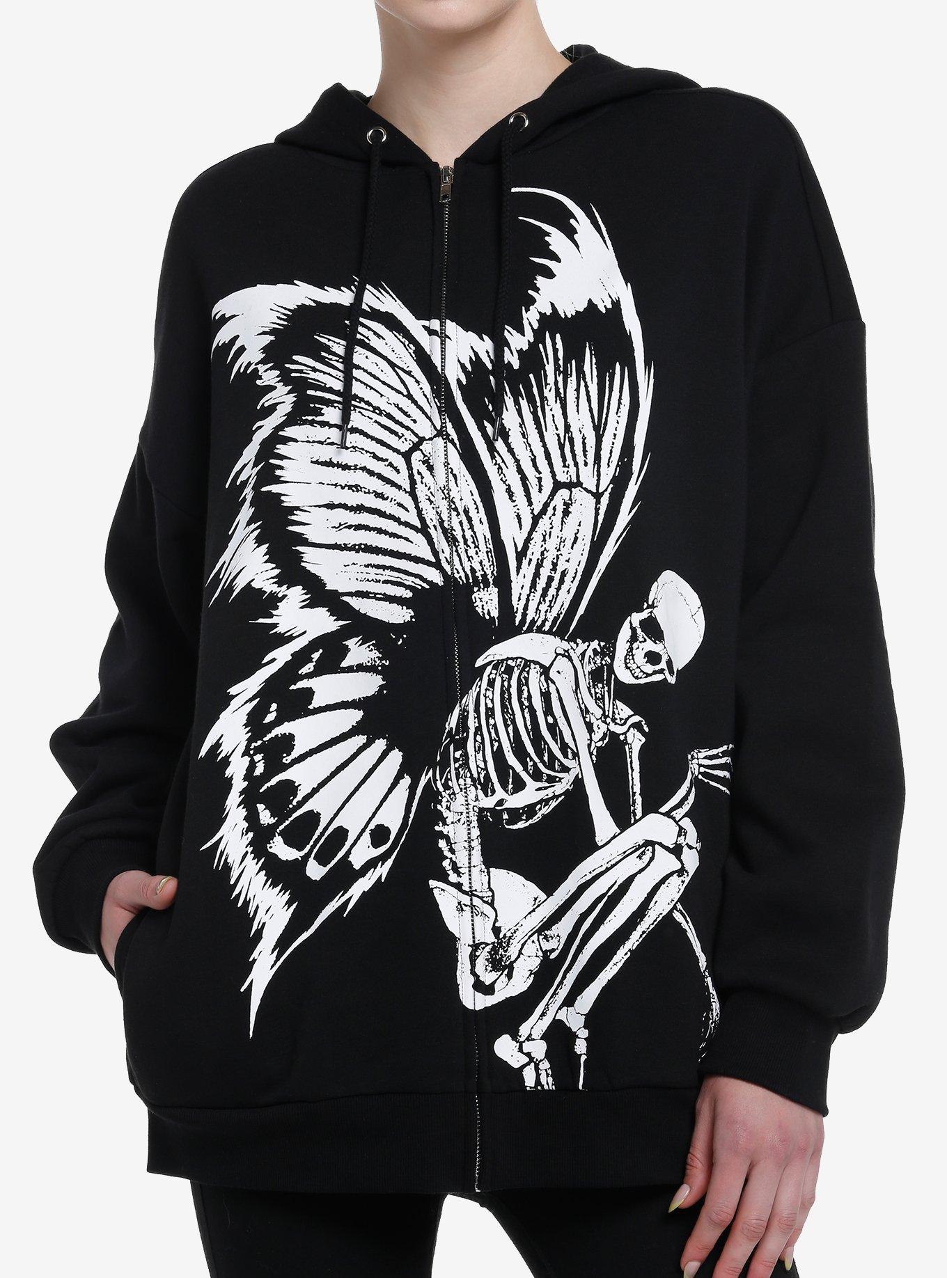 Thorn & Fable Skeleton Fairy Girls Oversized Hoodie | Hot Topic