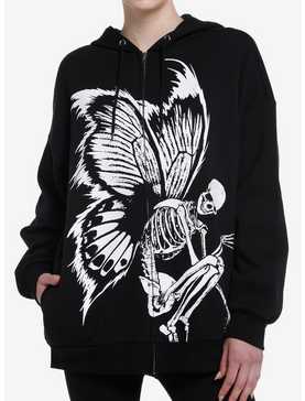 Thorn & Fable Skeleton Fairy Girls Oversized Hoodie, , hi-res