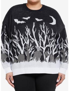 Thorn & Fable Cemetery Girls Sweater Plus Size, , hi-res