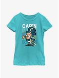 Cap'n Crunch Captain Stack Youth Girls T-Shirt, TAHI BLUE, hi-res