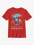 Cap'n Crunch Crunch-a-tize Cap'n Ugly Holiday Youth T-Shirt, RED, hi-res
