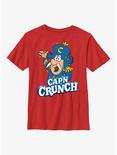 Cap'n Crunch Cap'n  Light Wrap Youth T-Shirt, RED, hi-res