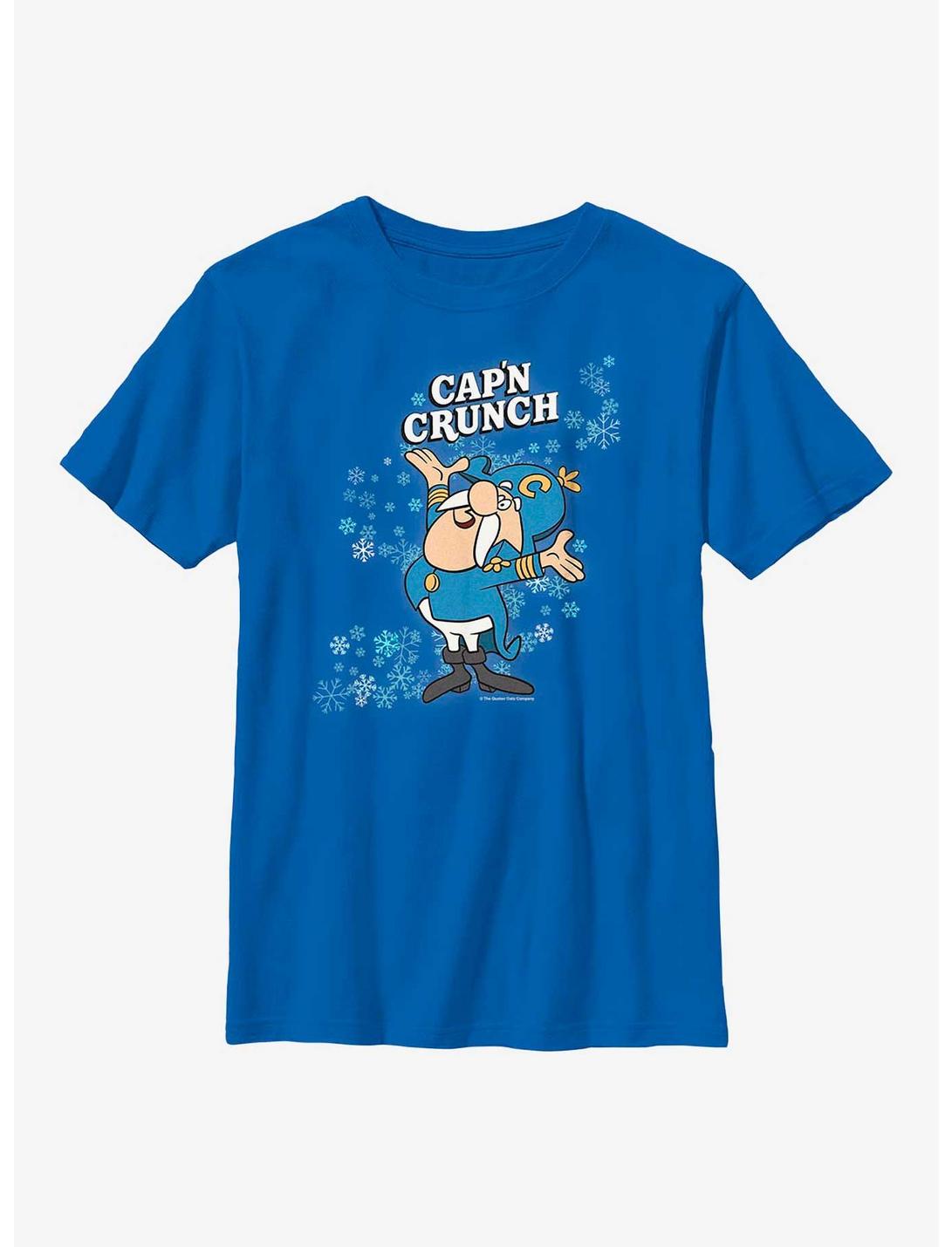Cap'n Crunch Snowflake Crunch Youth T-Shirt, ROYAL, hi-res