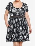 Thorn & Fable Dark Fairy Tale Cameo Dress Plus Size, BLACK, hi-res