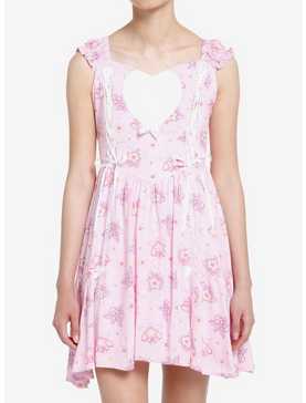 Sweet Society Kawaii Heart Lace-Up Dress, , hi-res