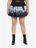 Thorn & Fable Graveyard Garter Skirt Plus Size, BLACK, hi-res