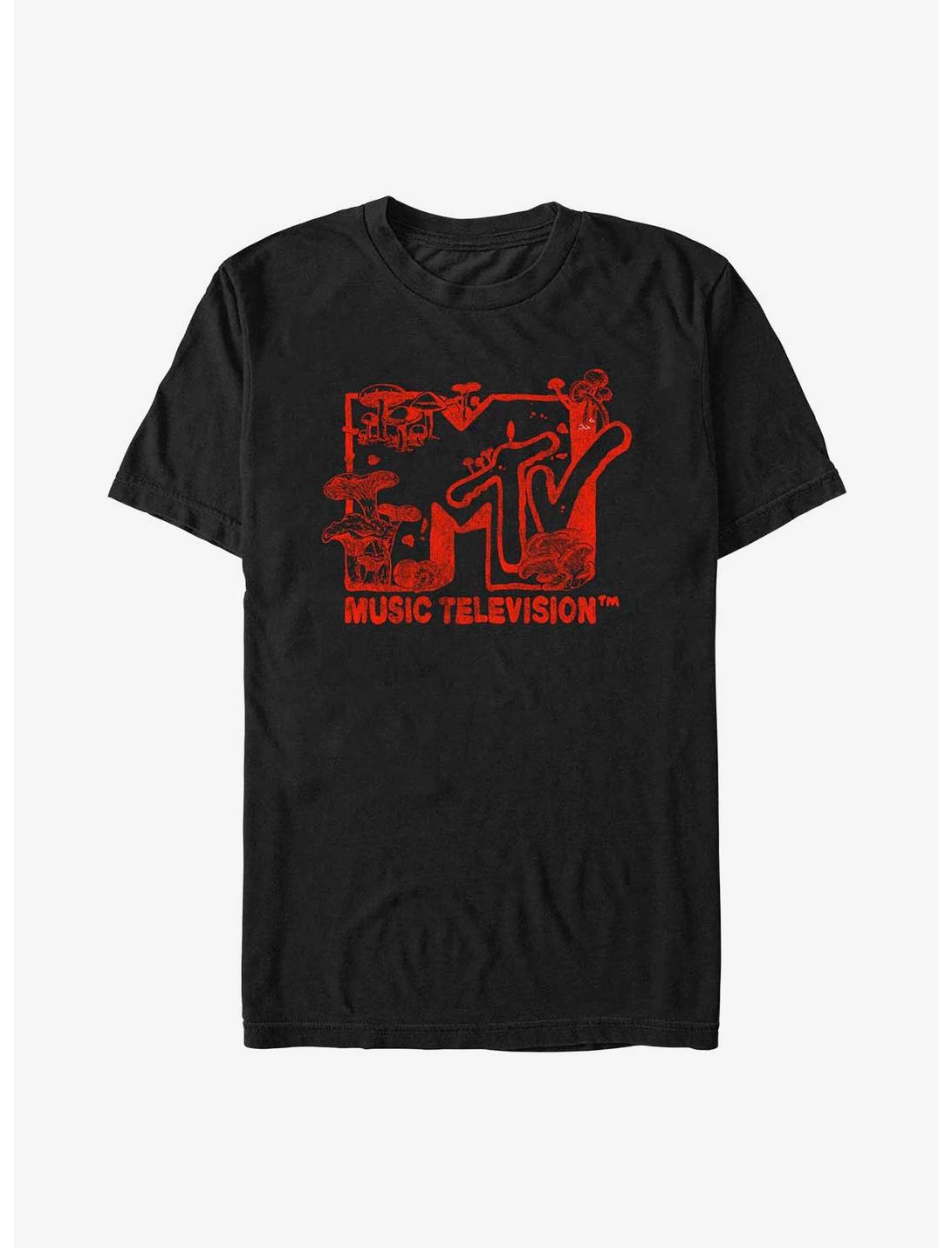 MTV Fungi Logo T-Shirt, BLACK, hi-res