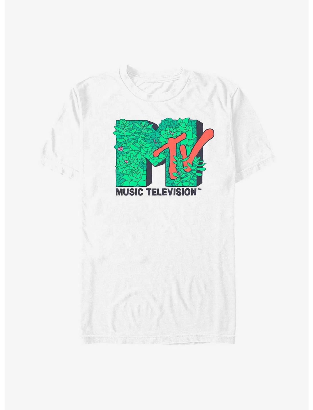MTV I Want My Succulents Logo T-Shirt, WHITE, hi-res