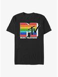 MTV Rainbow Logo T-Shirt, BLACK, hi-res
