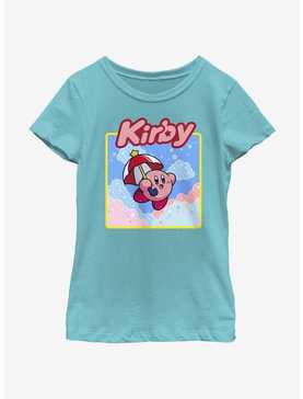 Kirby Umbrella Starry Flight Youth Girls T-Shirt, , hi-res