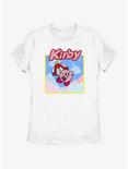 Kirby Umbrella Starry Flight Womens T-Shirt, WHITE, hi-res