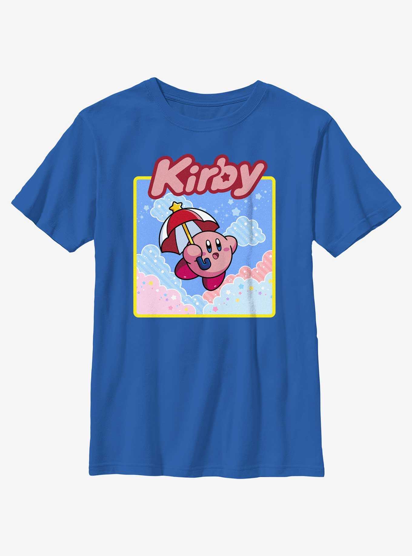 Kirby Umbrella Starry Flight Youth T-Shirt, , hi-res