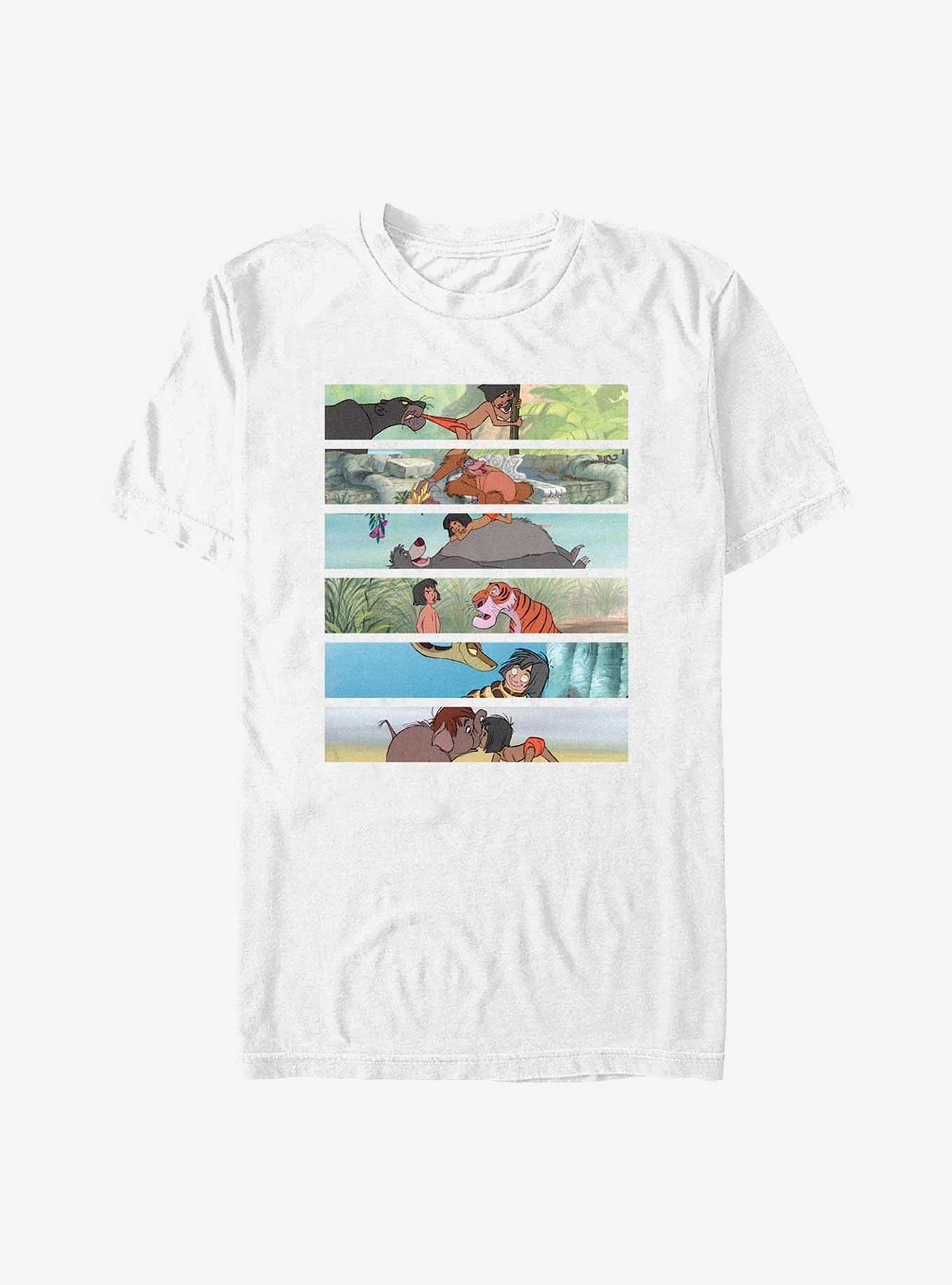 Disney The Jungle Book Mowgli Movie Scenes T-Shirt, WHITE, hi-res