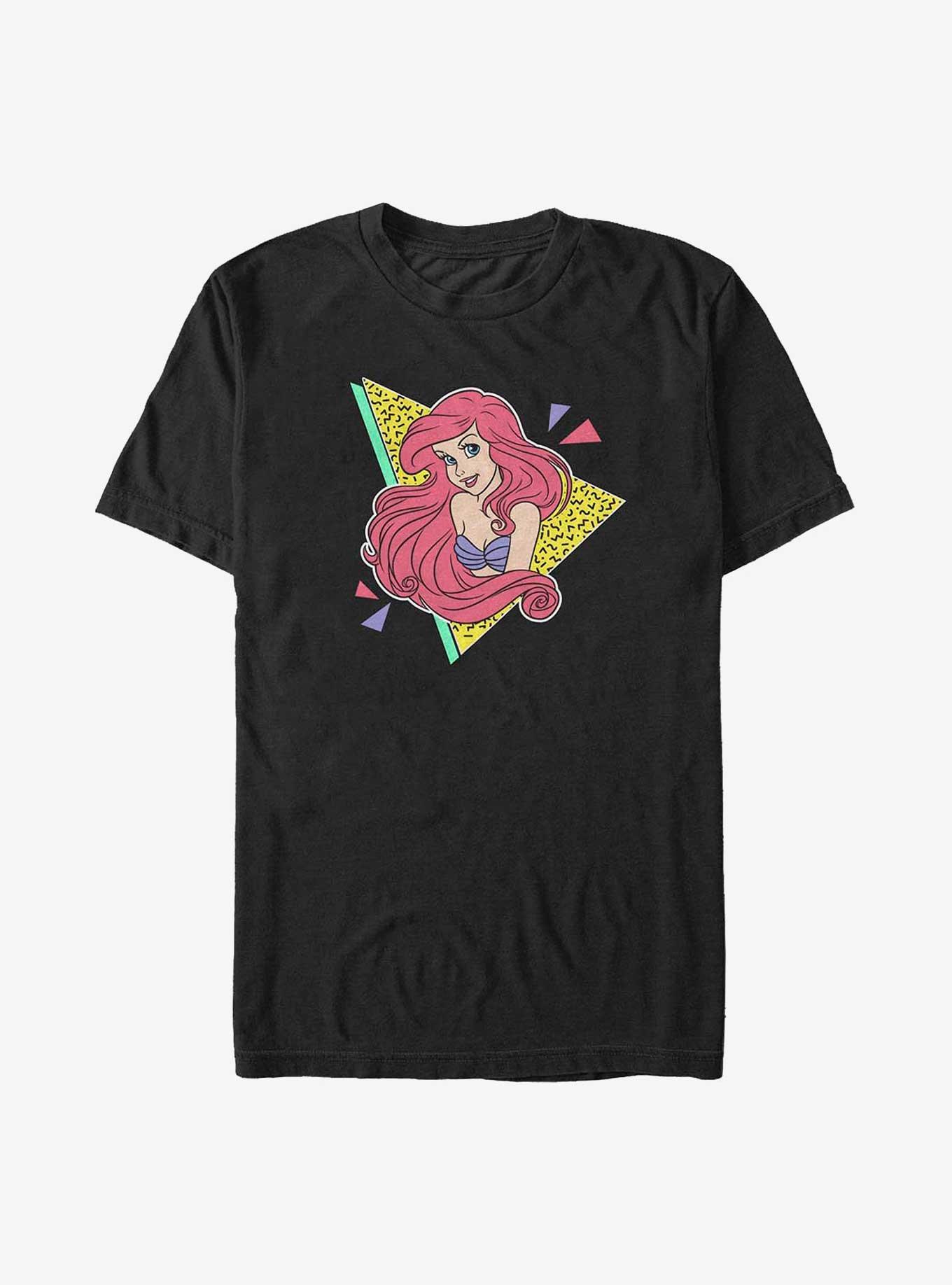 Disney The Little Mermaid 80's Style Ariel T-Shirt, BLACK, hi-res