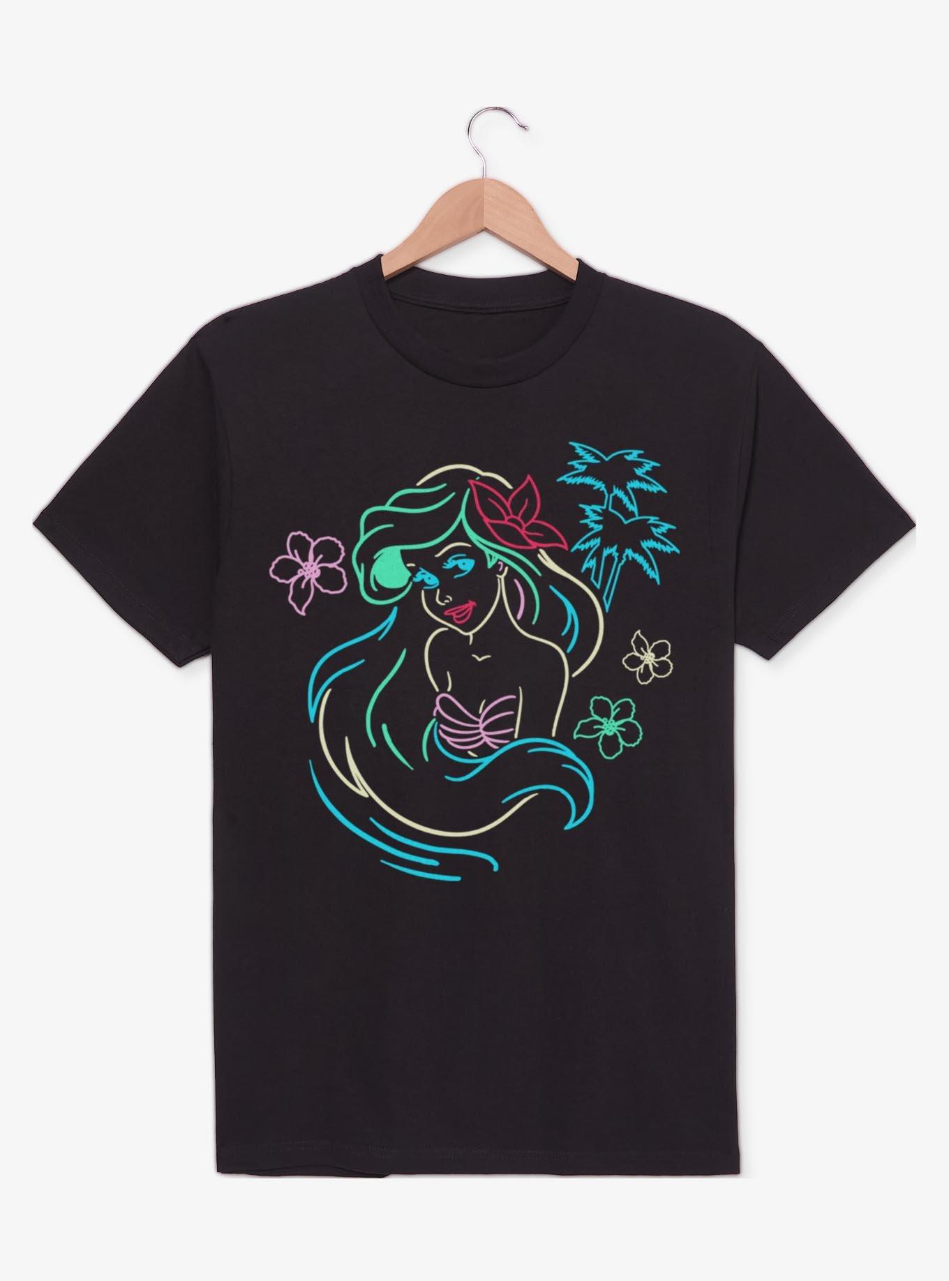 Disney The Little Mermaid Ariel Neon Lights T-Shirt