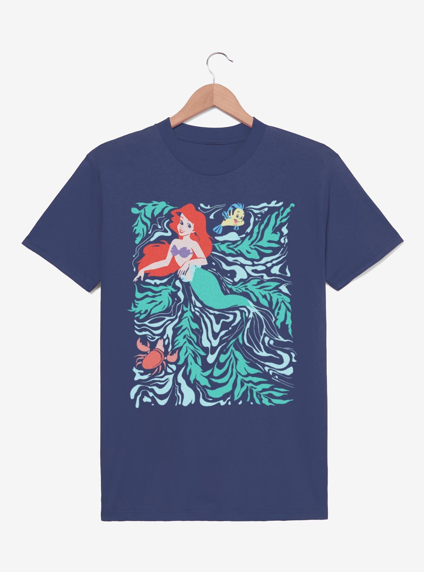 Disney The Little Mermaid Ariel Swirly Seaweed Poster T-Shirt