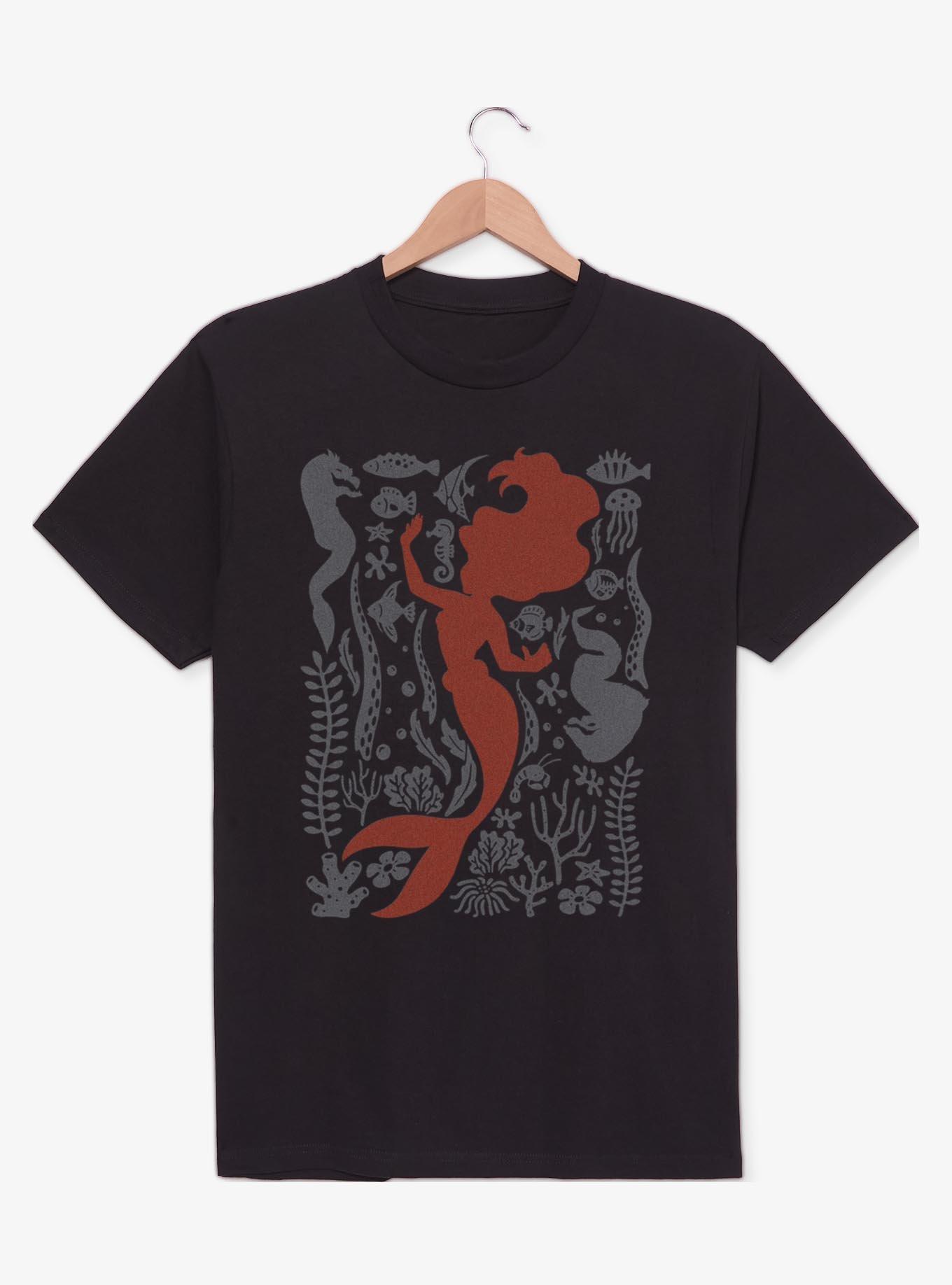 Disney The Little Mermaid Ariel Under The Sea Silhouette T-Shirt