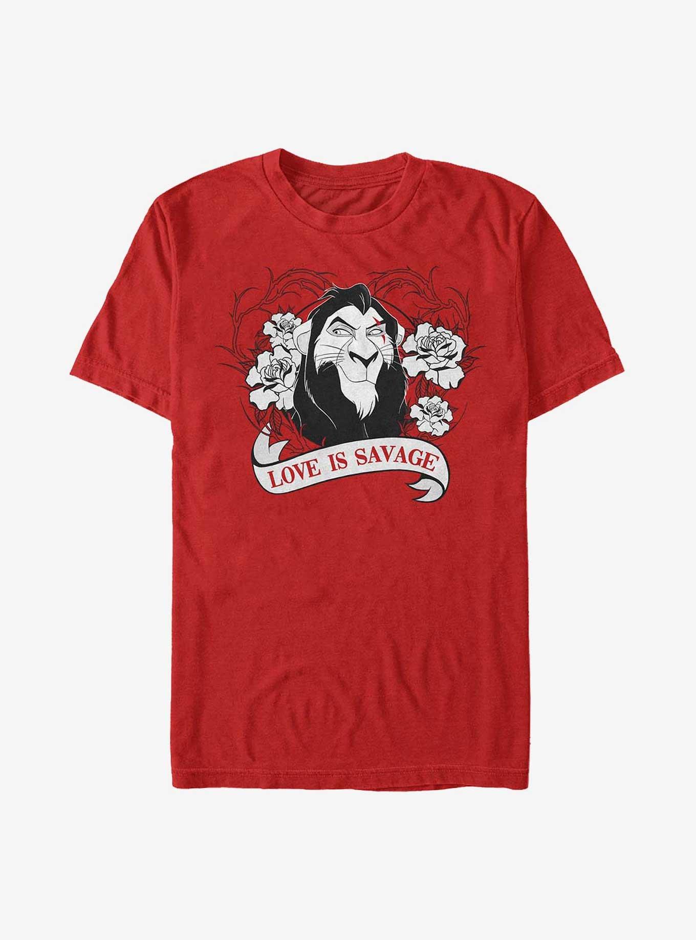 Disney The Lion King Scar Love Is Savage T-Shirt, , hi-res