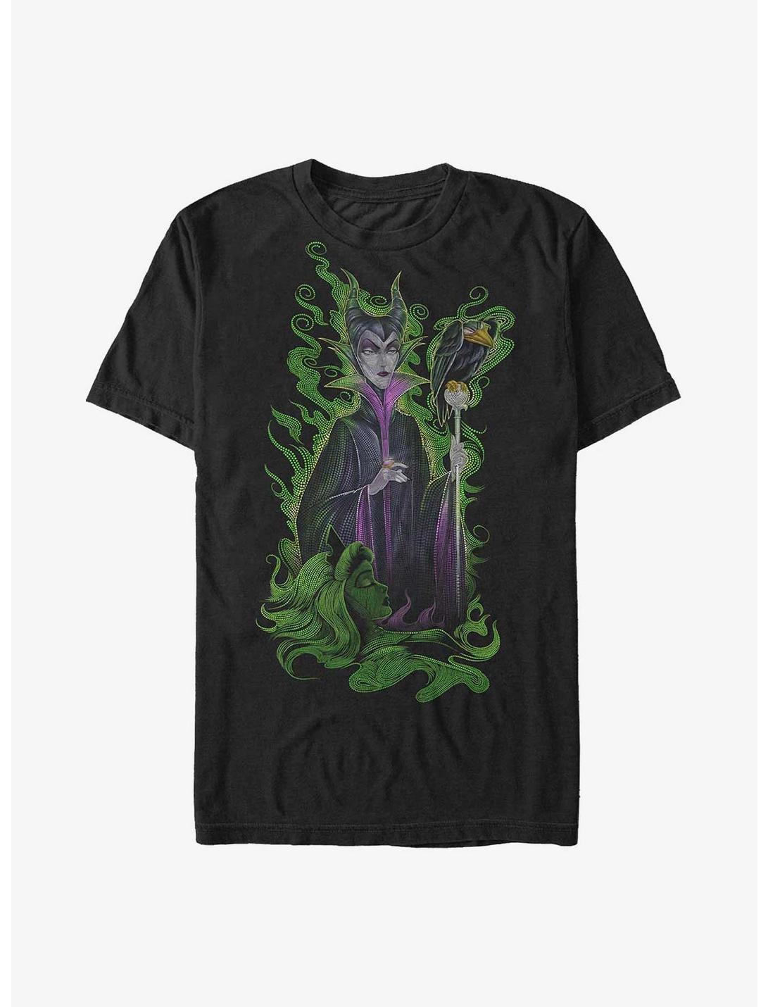 Disney Sleeping Beauty Maleficent and Aurora Eternal Sleep T-Shirt, BLACK, hi-res