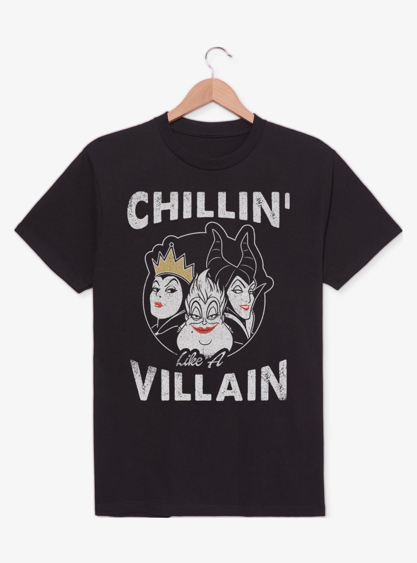 Disney Villains Chillin' Evil Queen, Ursula, and Maleficent T-Shirt