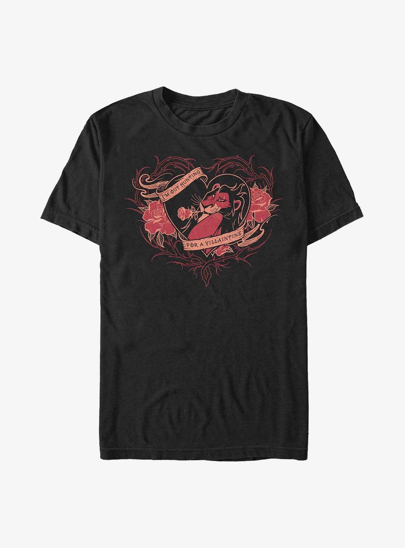 Disney Villains Scar Hunting For A Valentine's T-Shirt, , hi-res