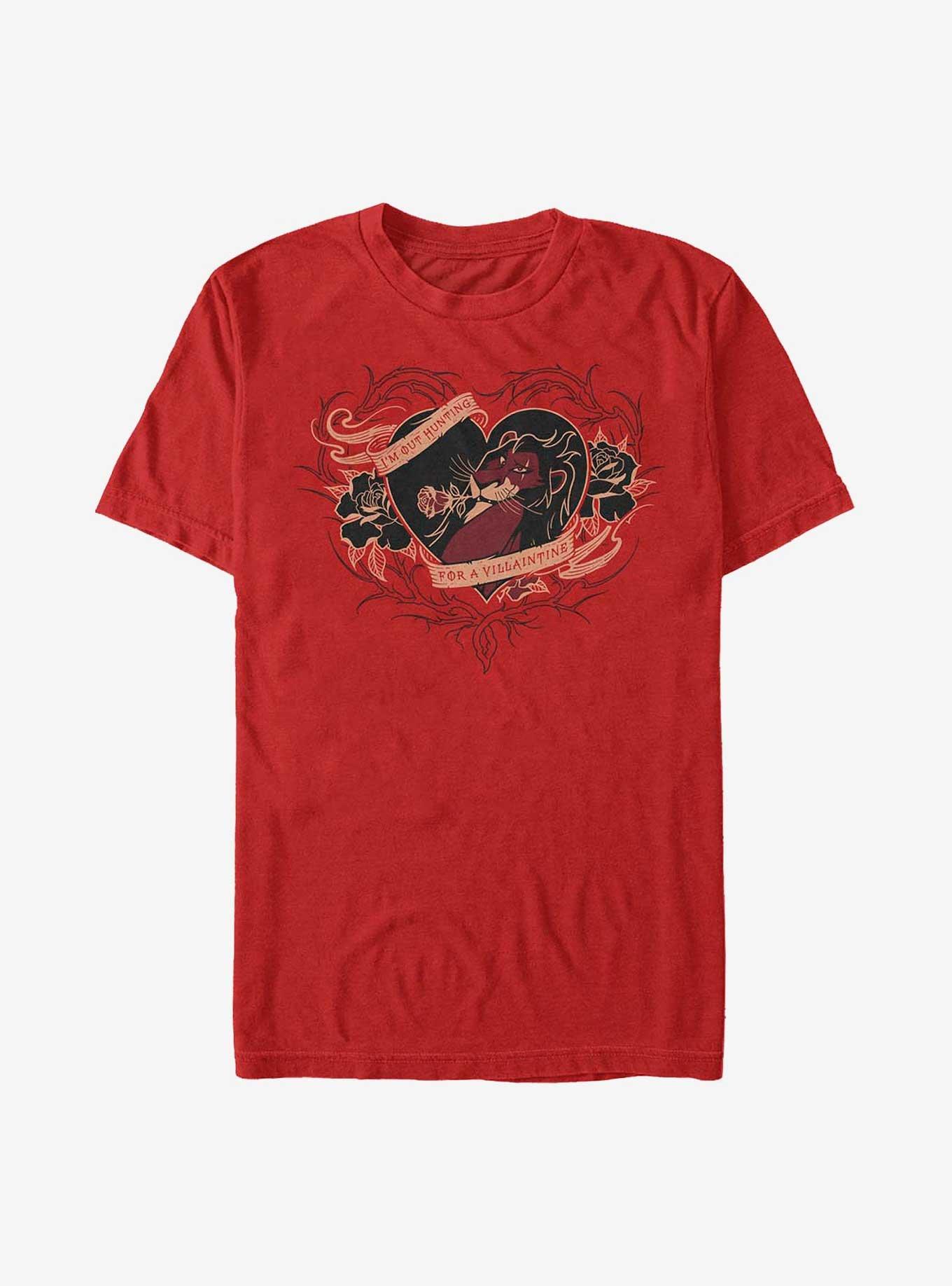 Disney Villains Scar Hunting For A Valentine's T-Shirt, , hi-res