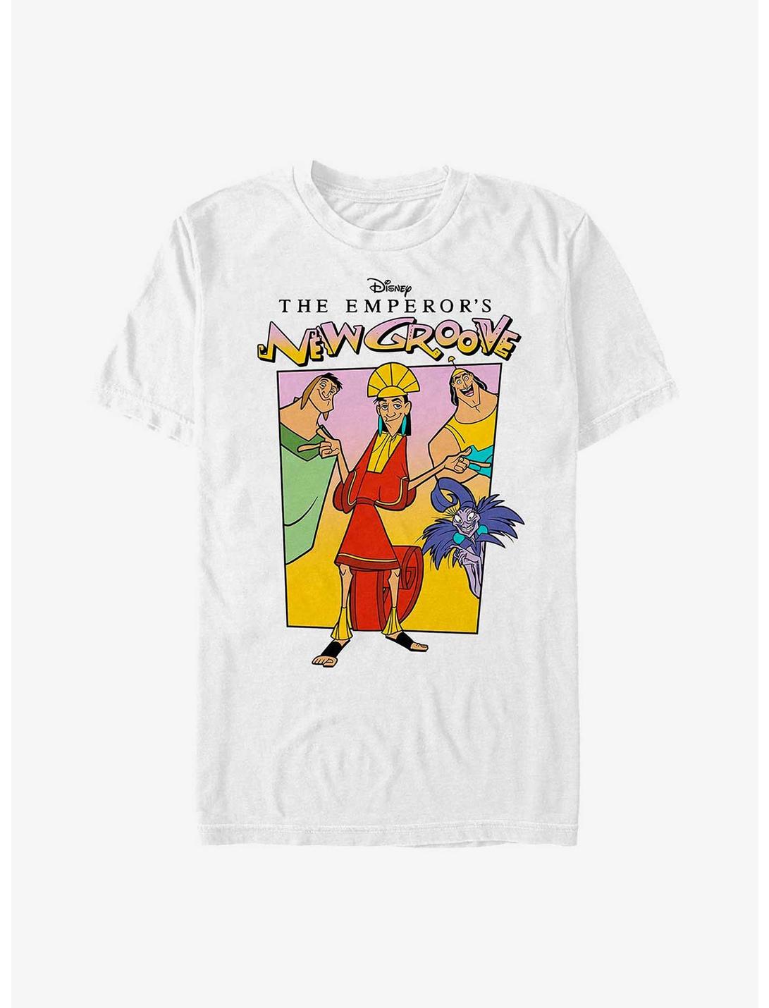 Disney The Emperor's New Groove Kuzco's Crew Poster T-Shirt, WHITE, hi-res