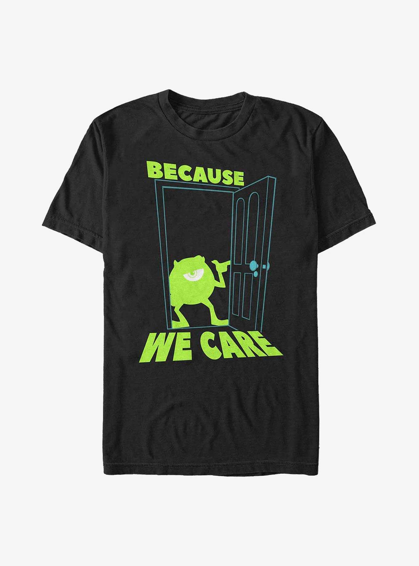 Disney Pixar Monsters Inc. Mike Because We Care T-Shirt, , hi-res