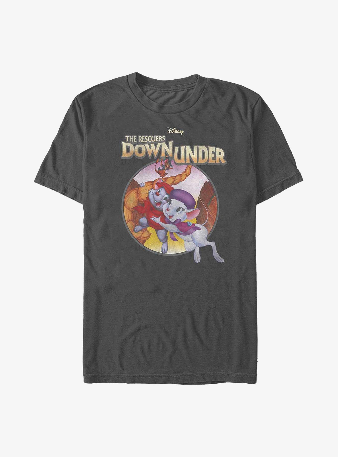 Disney The Rescuers Down Under Bernard and Miss Bianca T-Shirt, CHARCOAL, hi-res